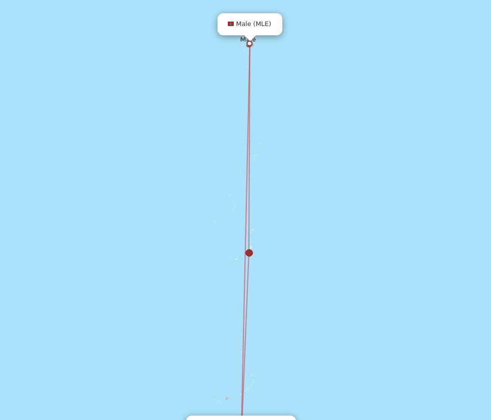 MLE to FVM flights and routes map