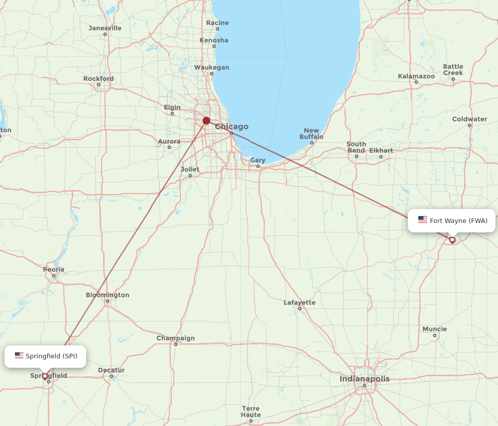FWA-SPI flight routes