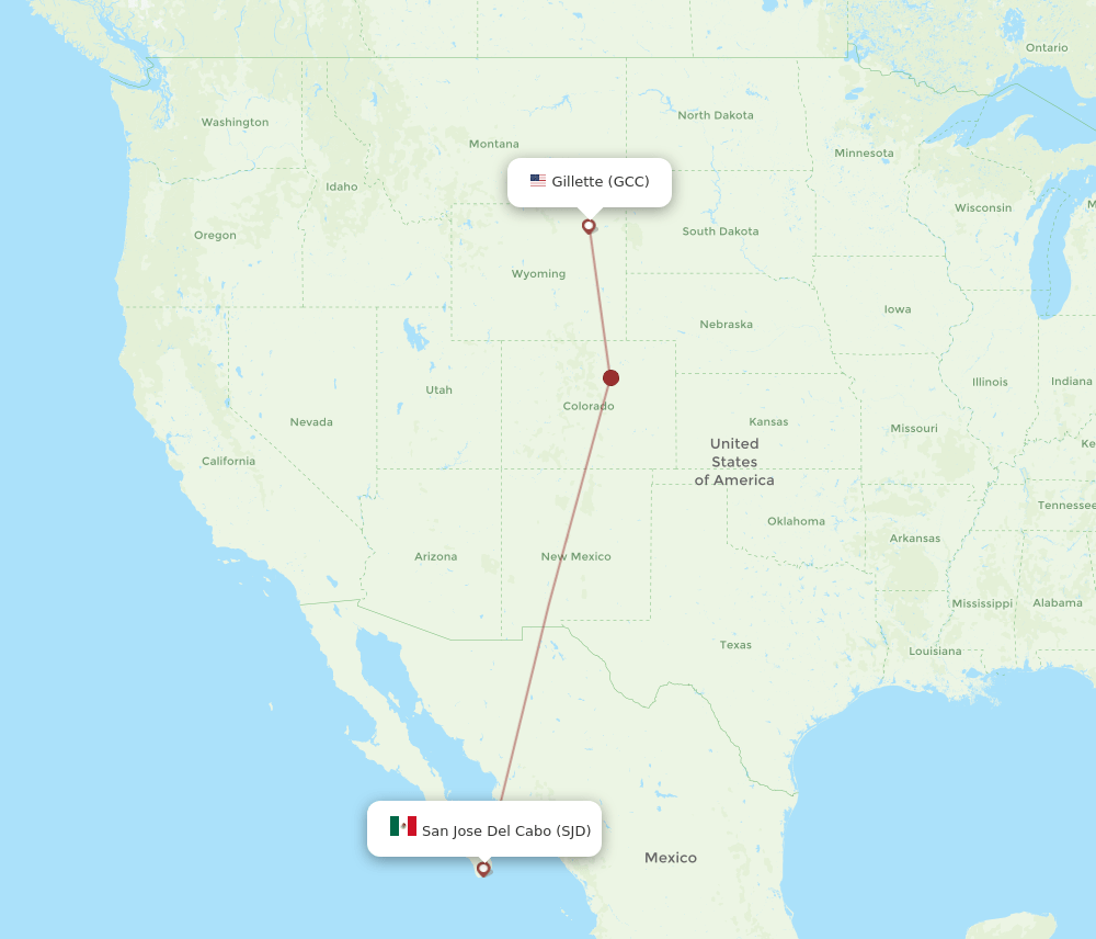 GCC-SJD flight routes