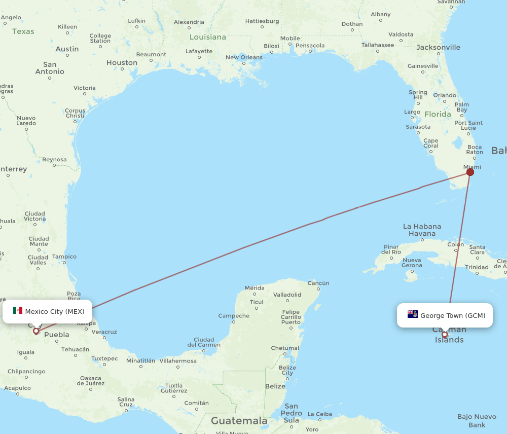 GCM-MEX flight routes