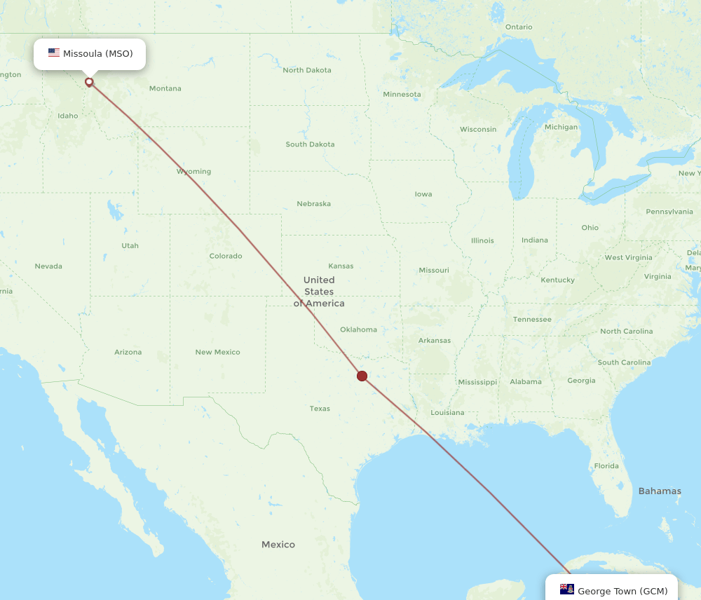 GCM-MSO flight routes