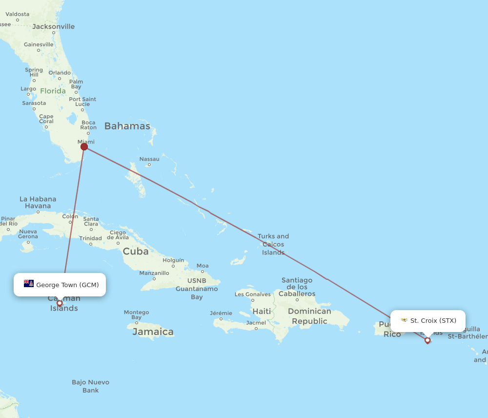 GCM-STX flight routes