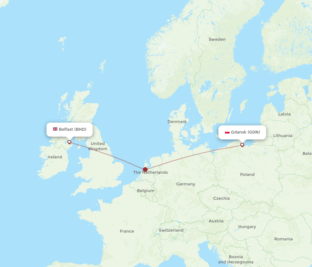GDN-BHD flight routes