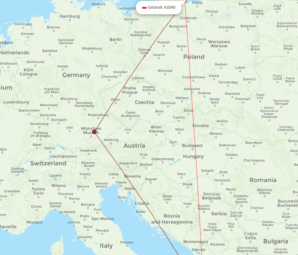 GDN-CFU flight routes