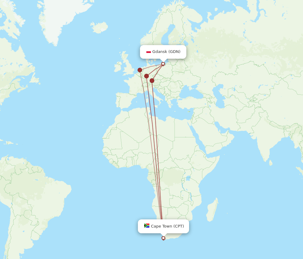 GDN-CPT flight routes