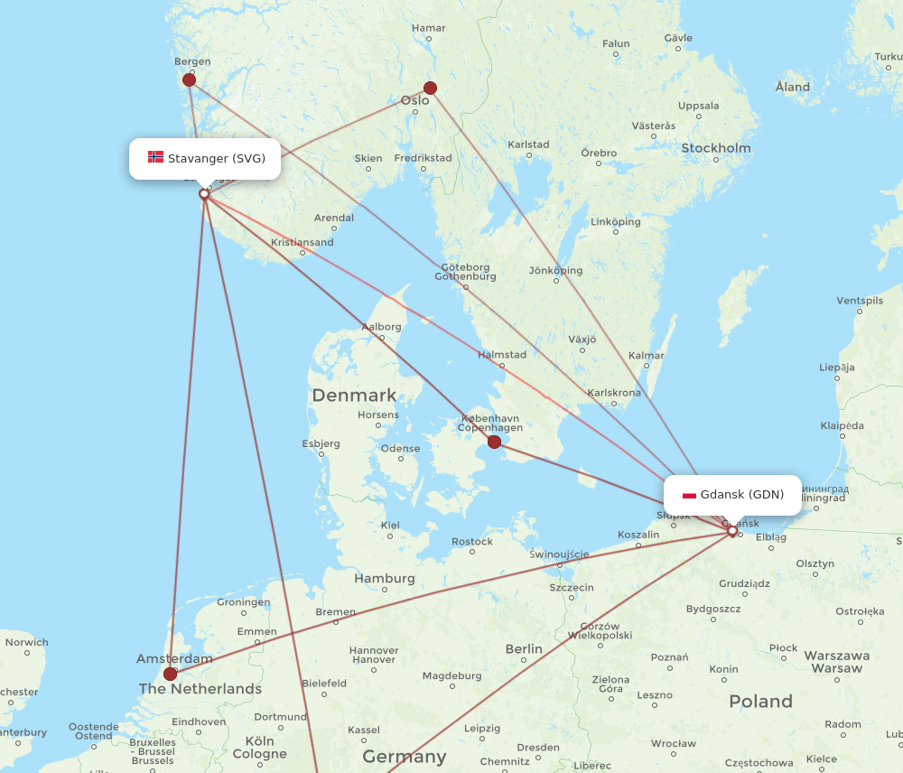 GDN-SVG flight routes