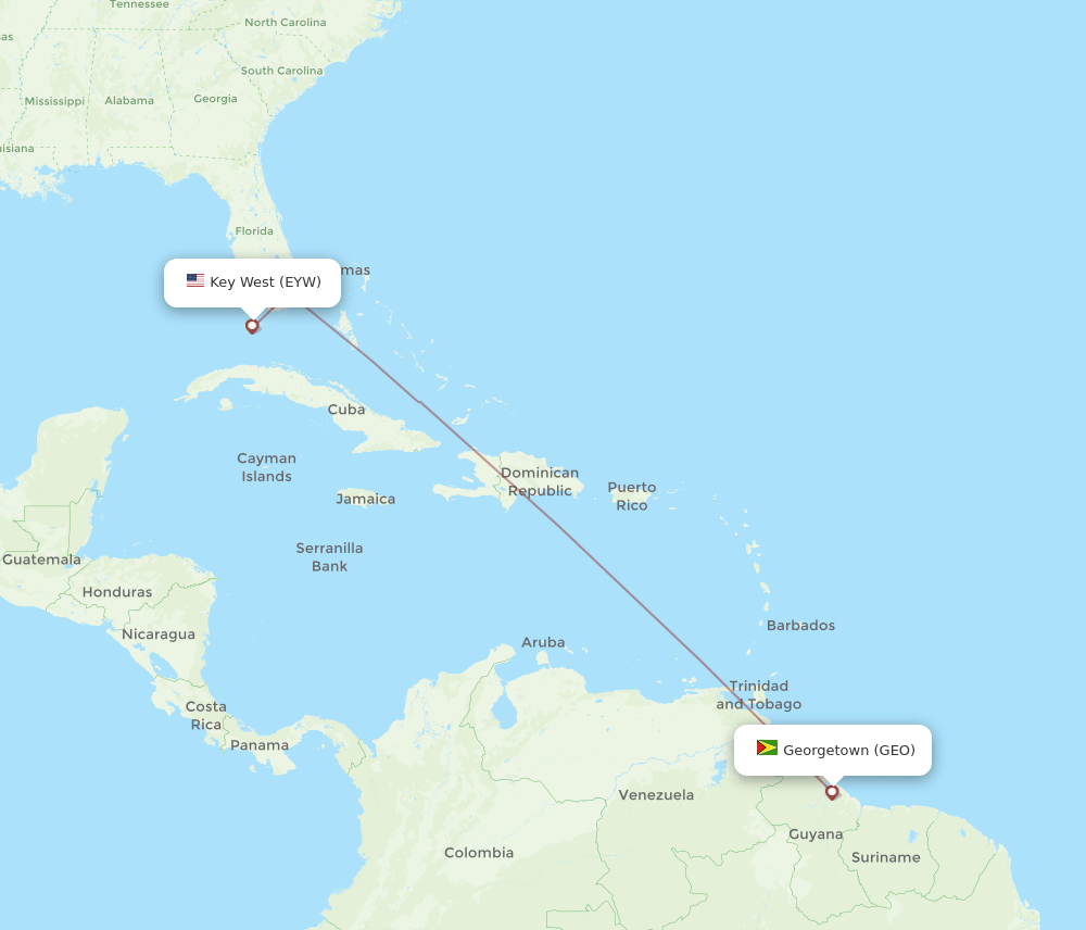 GEO-EYW flight routes
