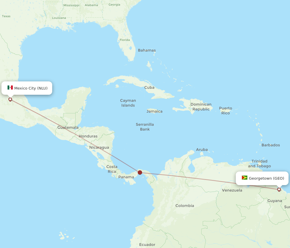 GEO-NLU flight routes