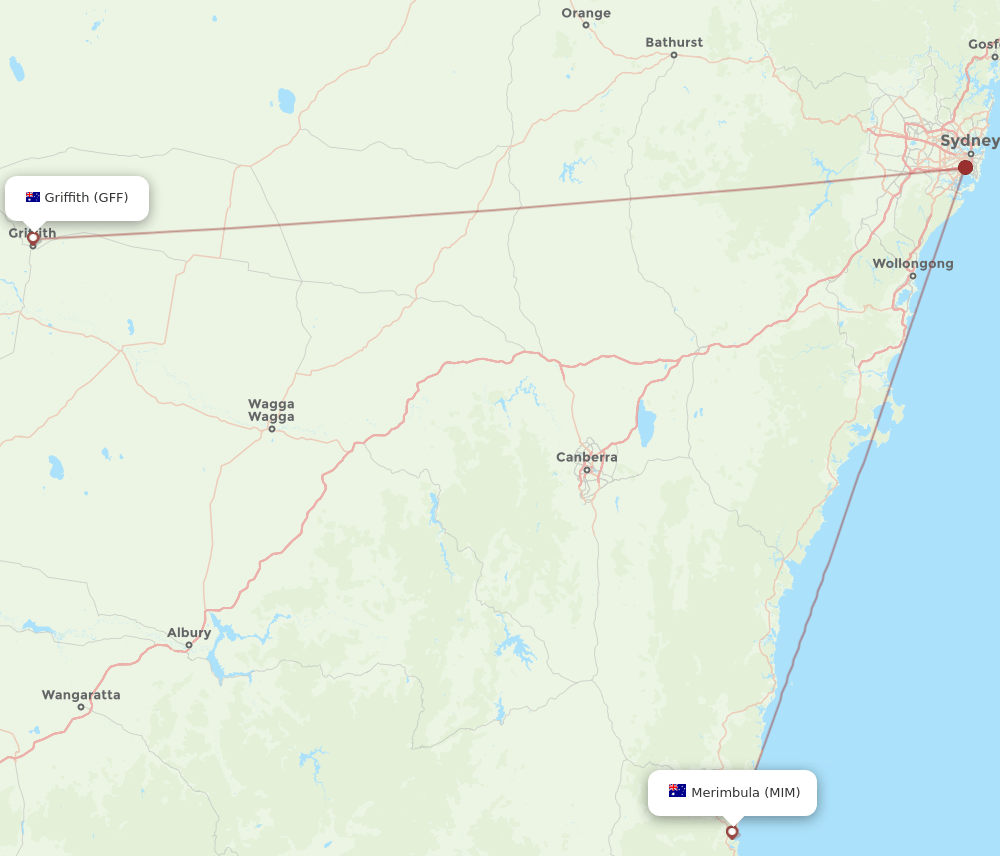 GFF-MIM flight routes