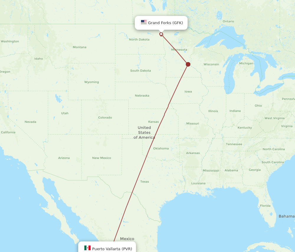 GFK-PVR flight routes