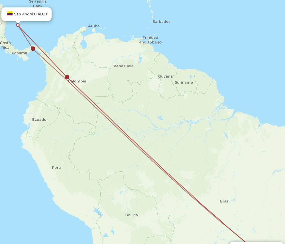 GIG-ADZ flight routes