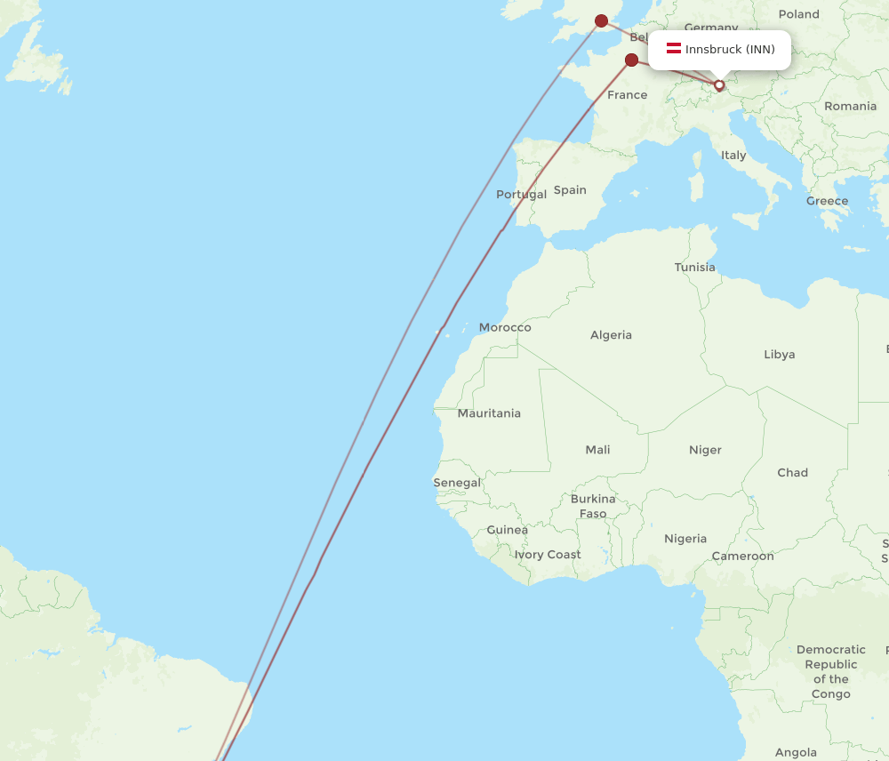 GIG-INN flight routes