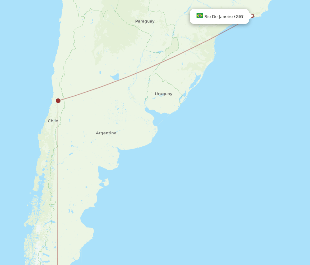 GIG-PUQ flight routes