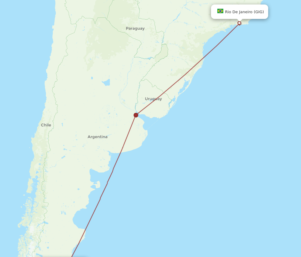 GIG-RGL flight routes