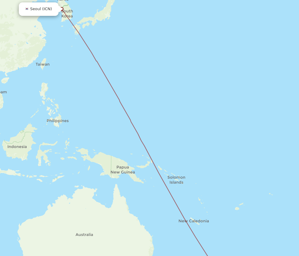 GIS-ICN flight routes
