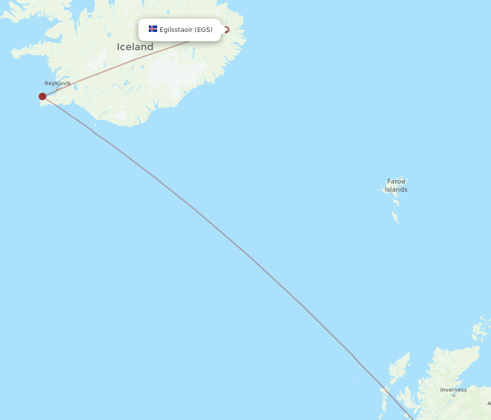 GLA-EGS flight routes