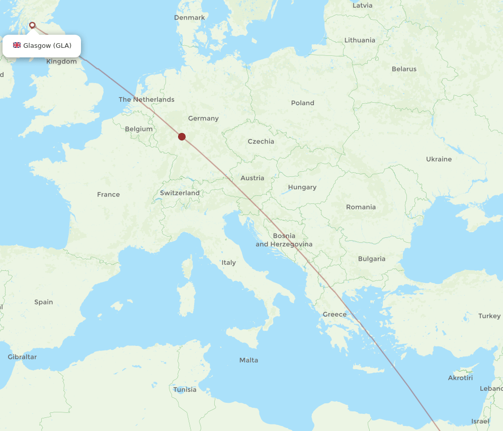 GLA-HRG flight routes