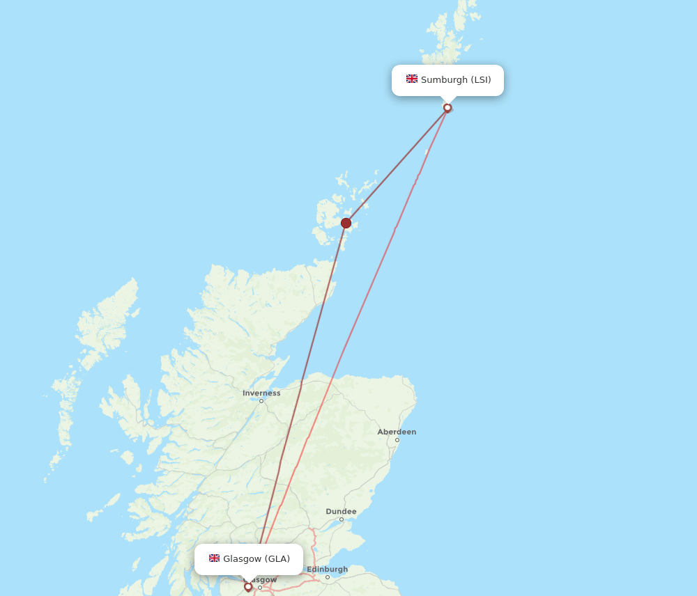 GLA-LSI flight routes