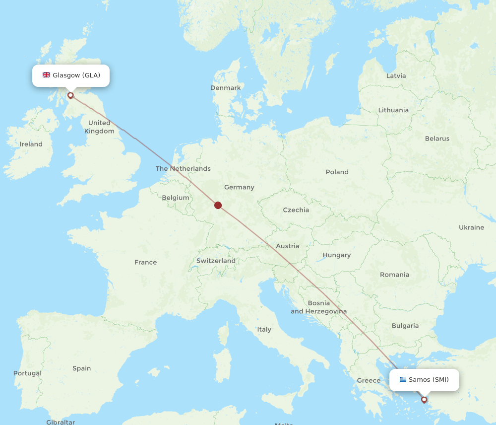GLA-SMI flight routes