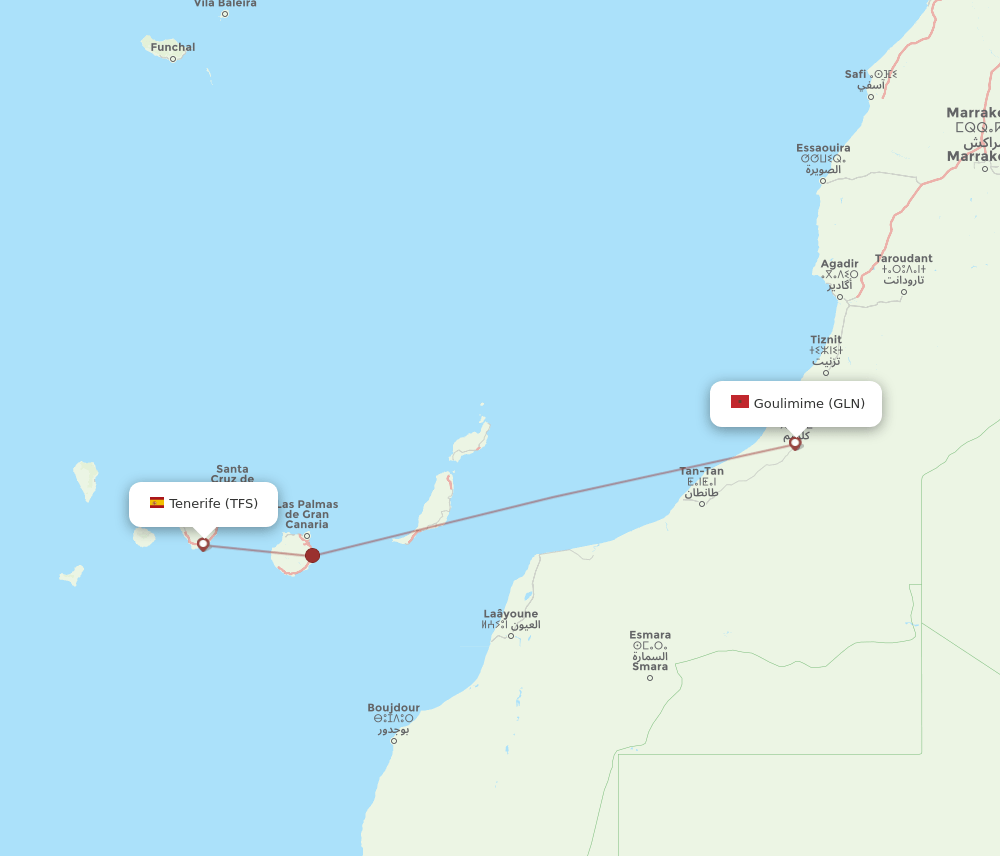GLN-TFS flight routes