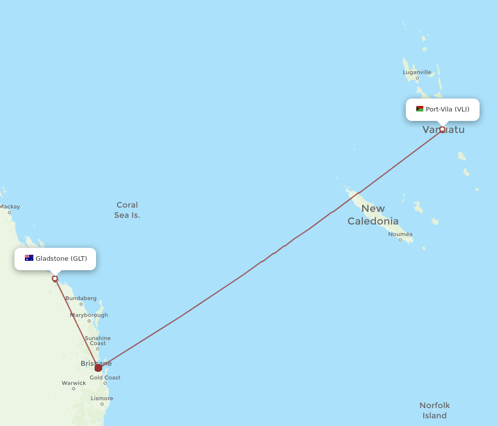 GLT-VLI flight routes