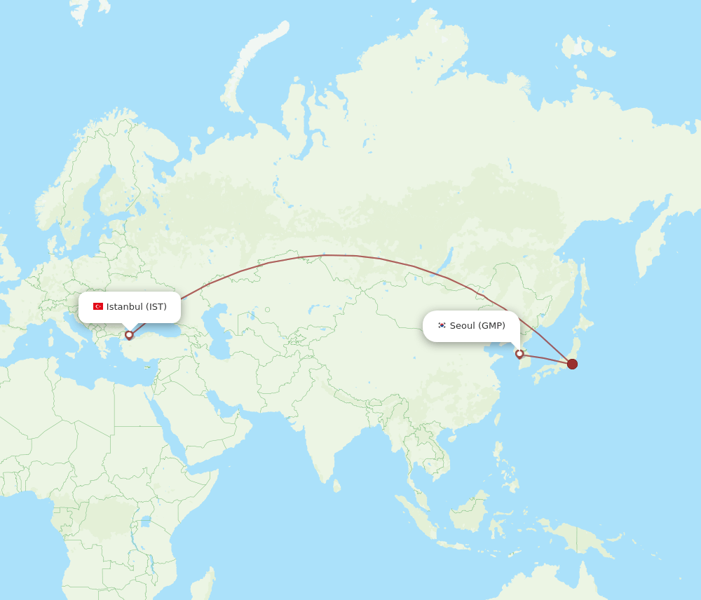 GMP-IST flight routes