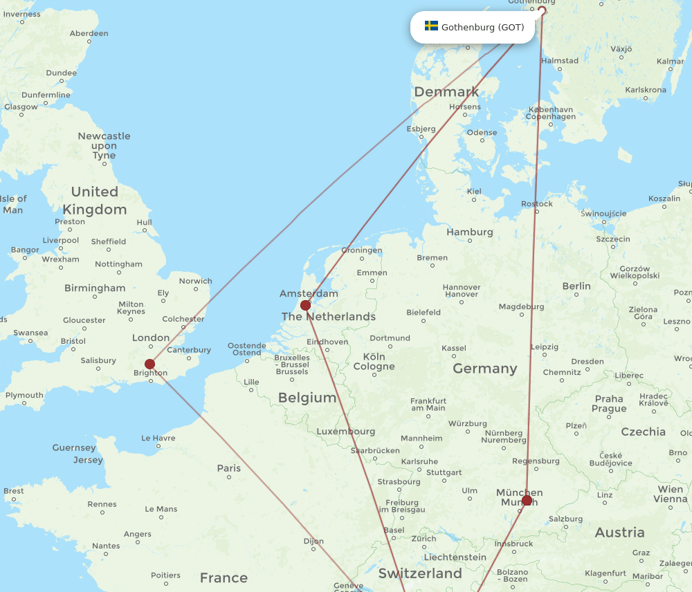 GOA-GOT flight routes