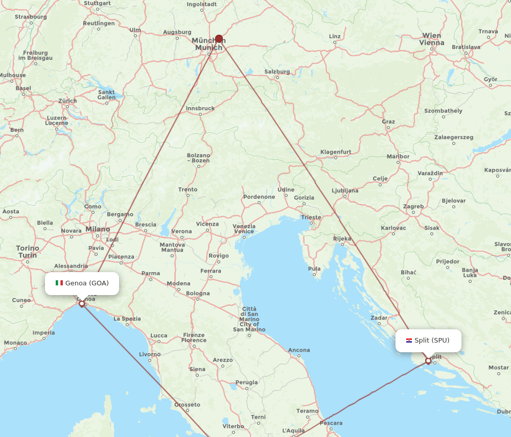 GOA-SPU flight routes