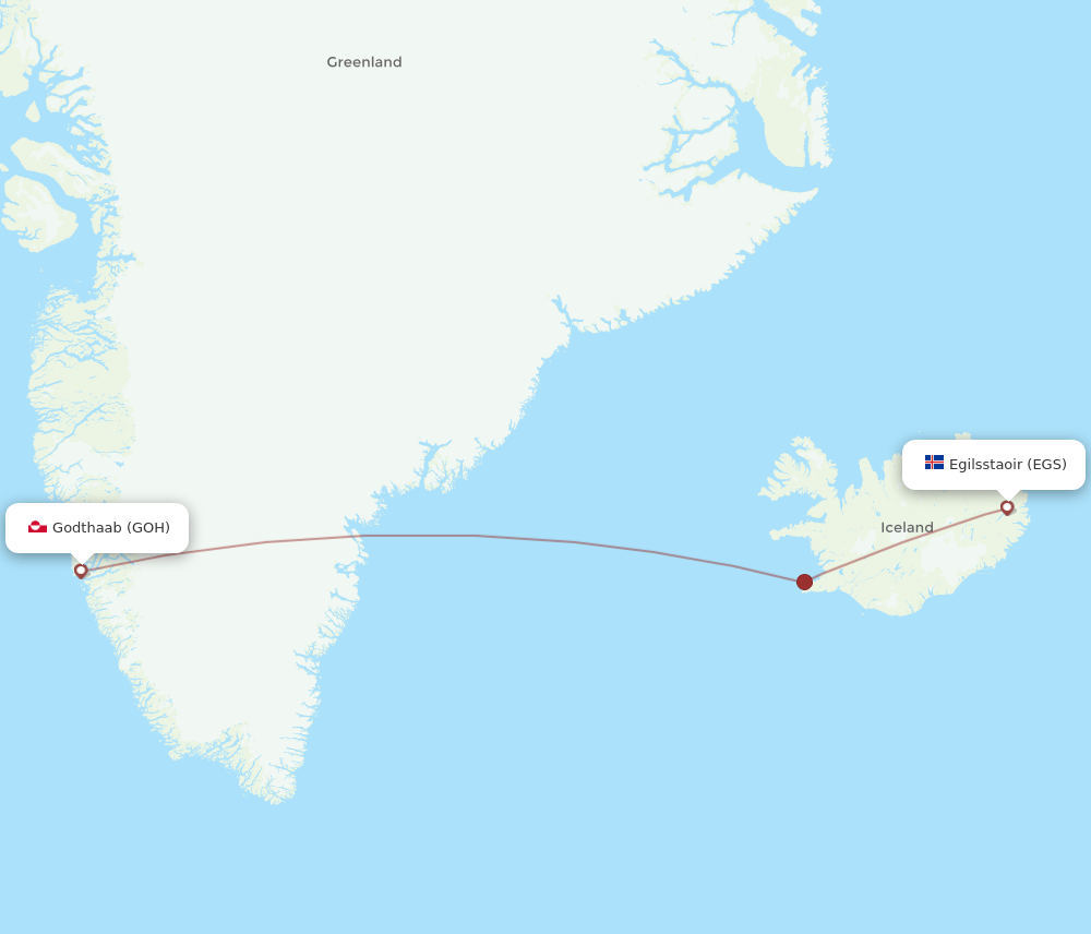 GOH-EGS flight routes