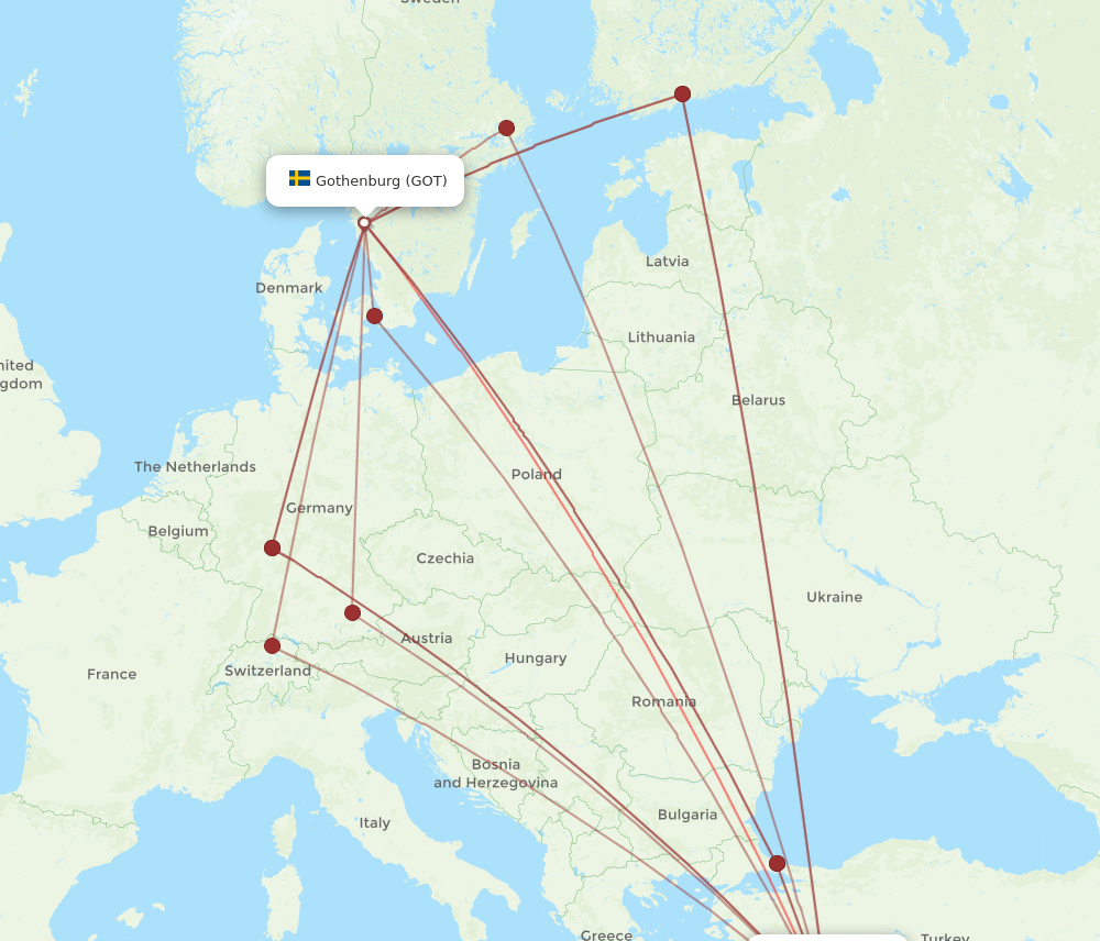 GOT-AYT flight routes