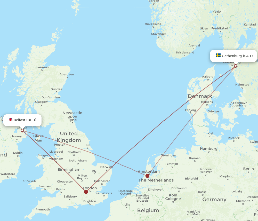 GOT-BHD flight routes