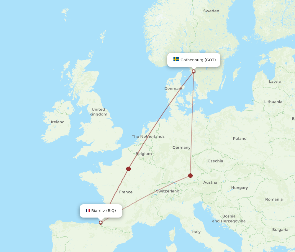 GOT-BIQ flight routes