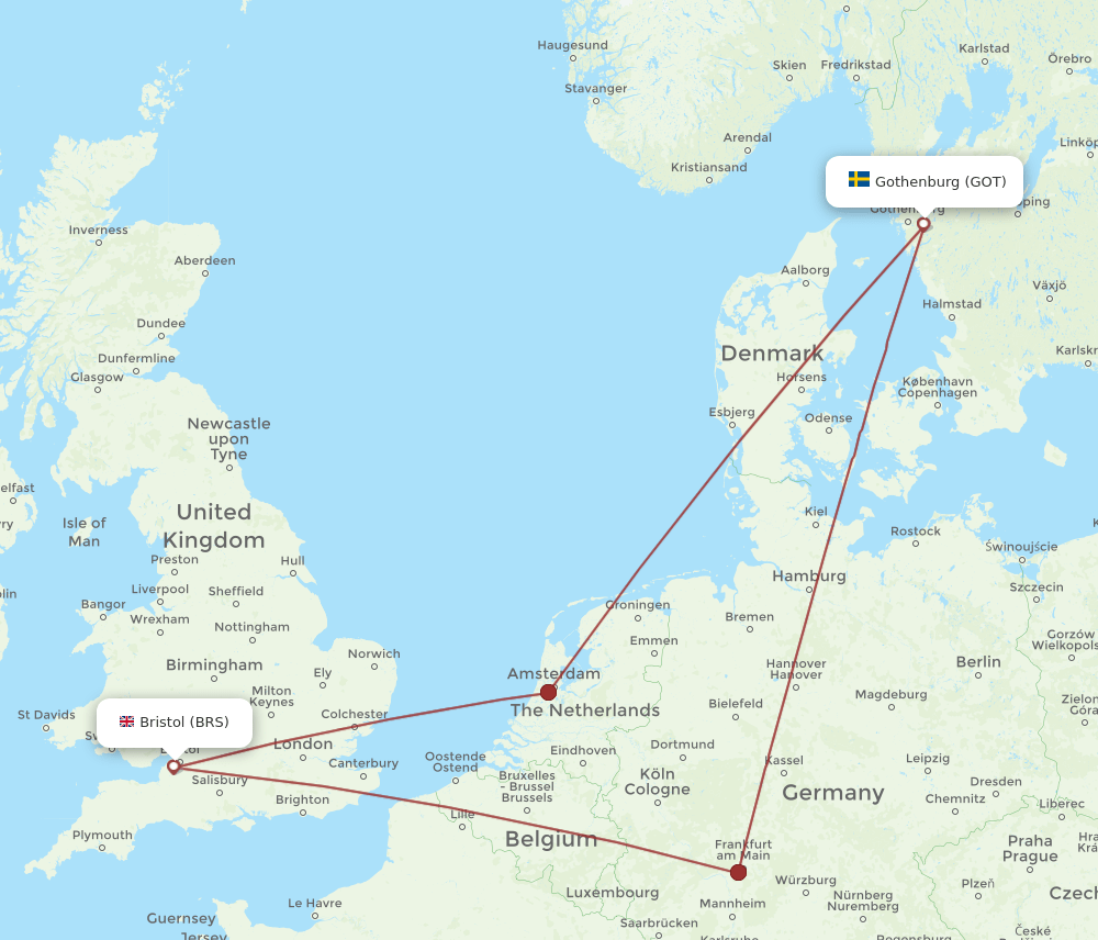 GOT-BRS flight routes