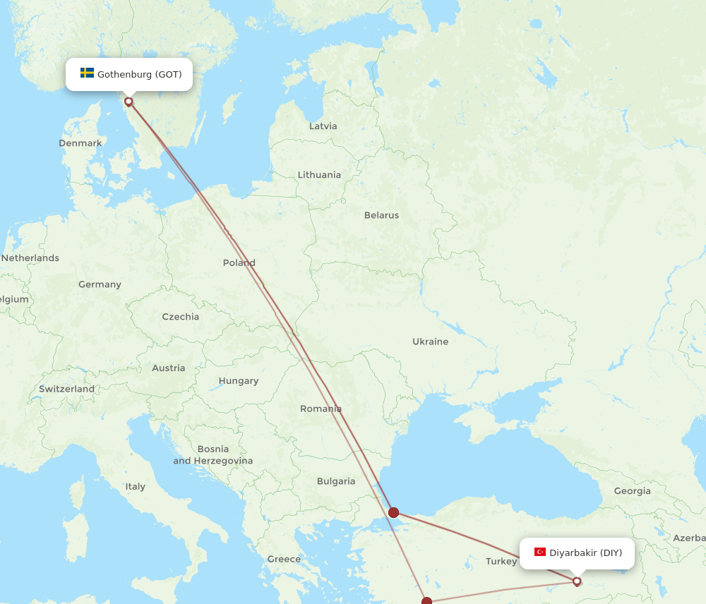 GOT-DIY flight routes