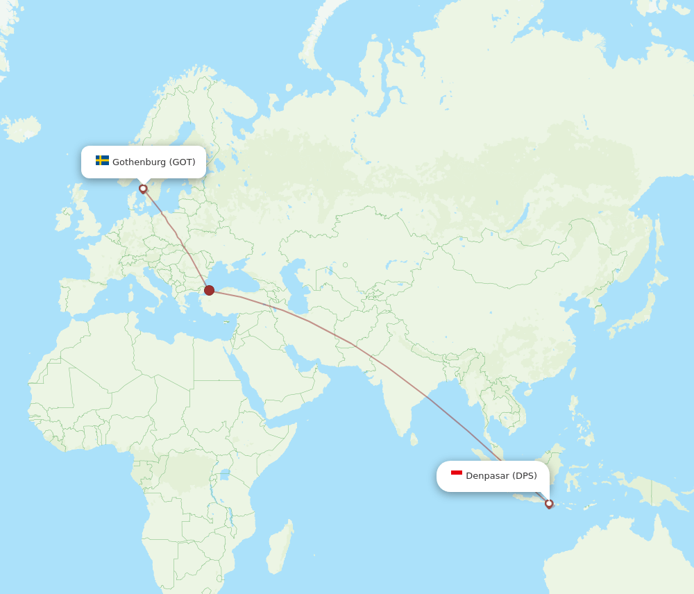 GOT-DPS flight routes