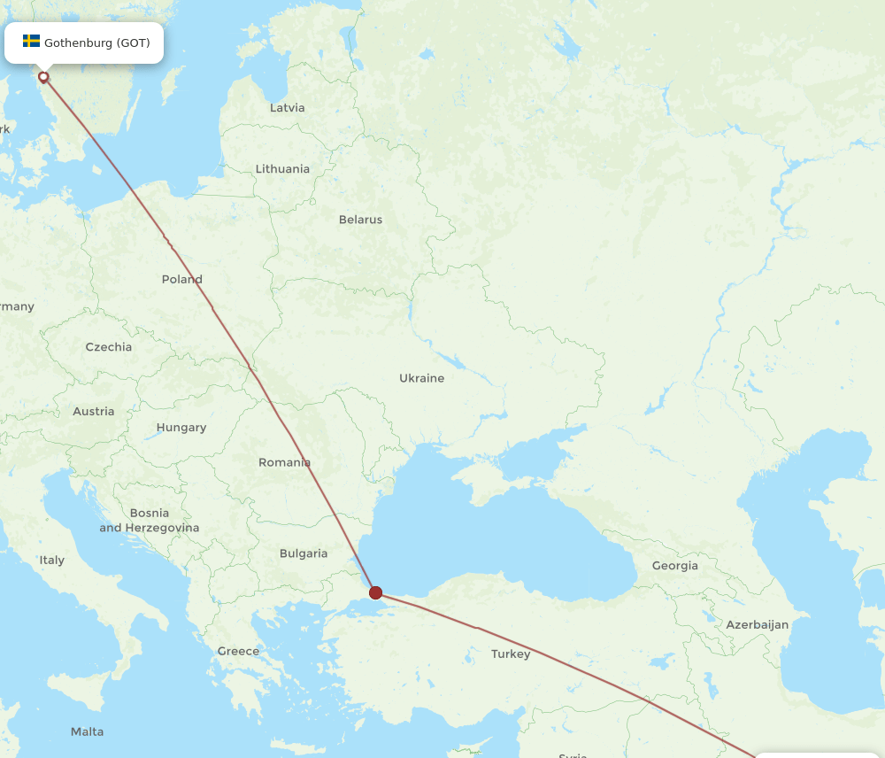 GOT-IFN flight routes