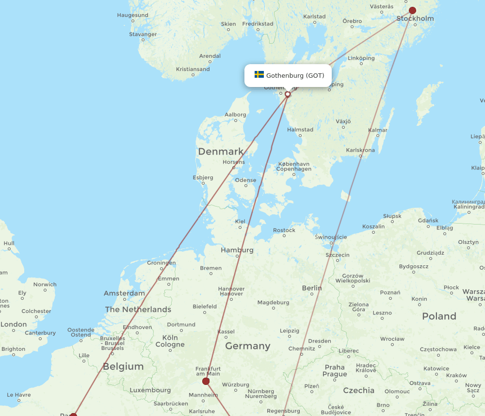 GOT-INN flight routes