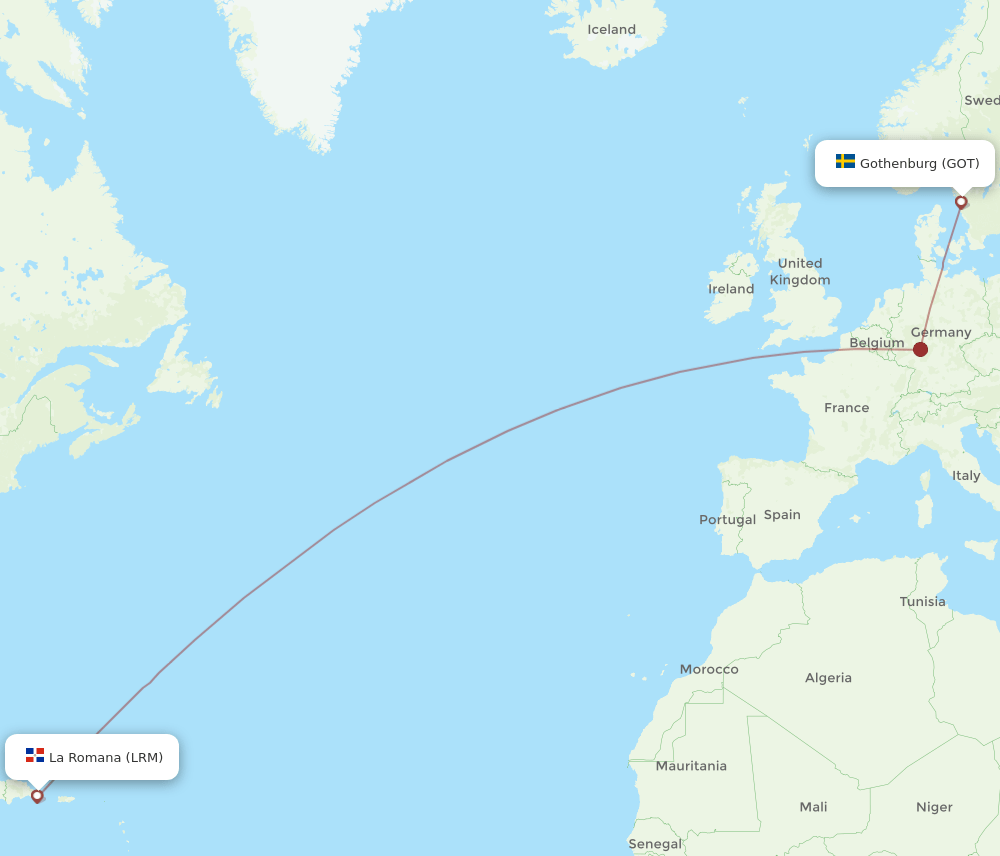 GOT-LRM flight routes