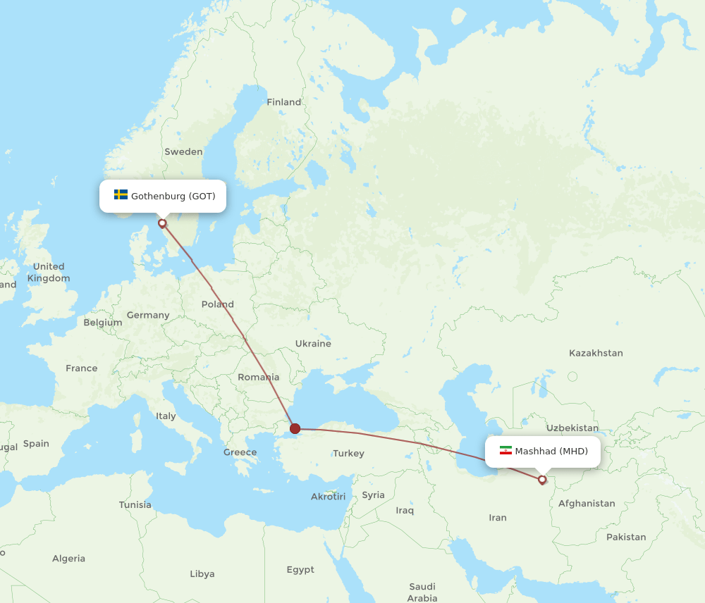 GOT-MHD flight routes