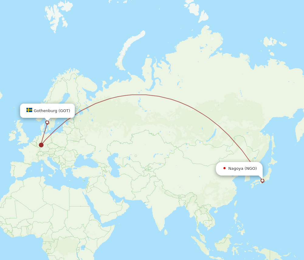 GOT-NGO flight routes