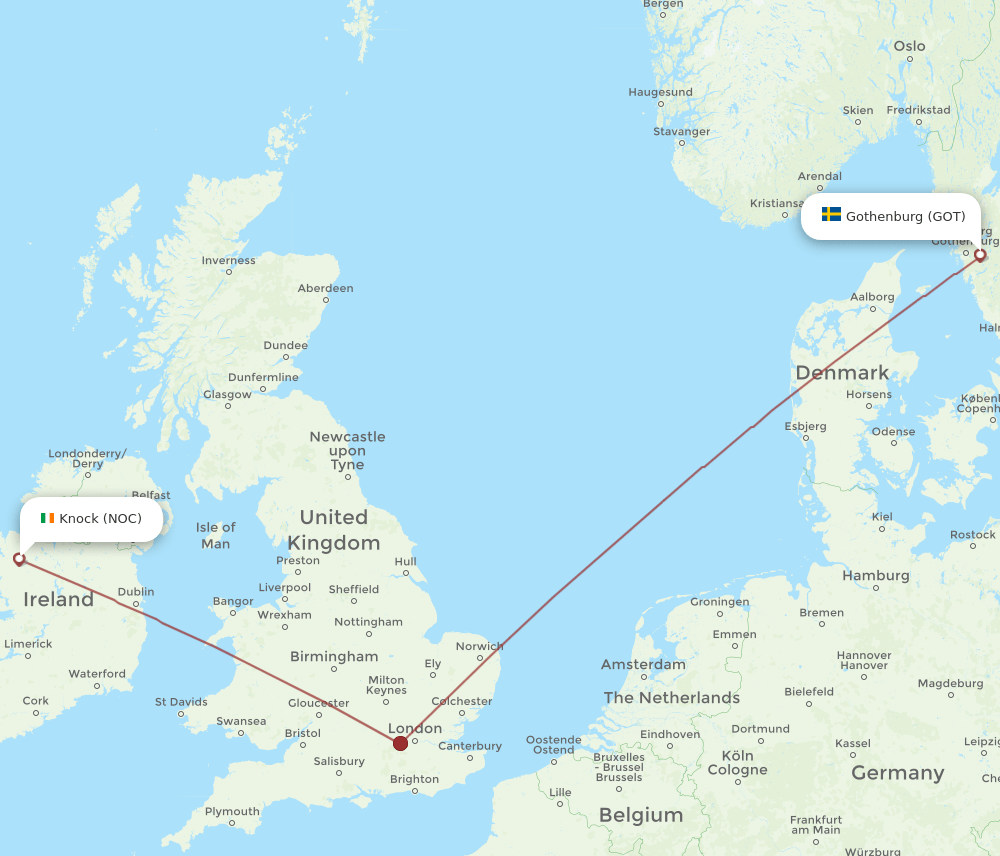 GOT-NOC flight routes