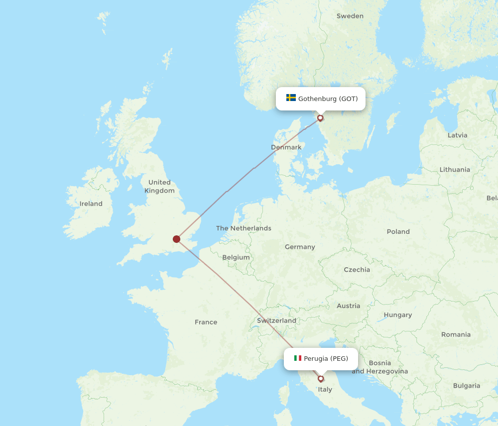 GOT-PEG flight routes