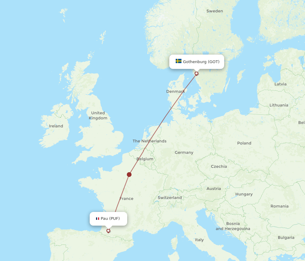 GOT-PUF flight routes