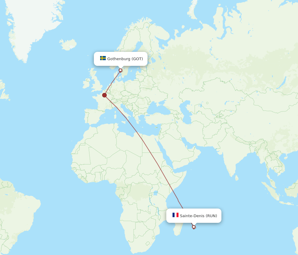 GOT-RUN flight routes