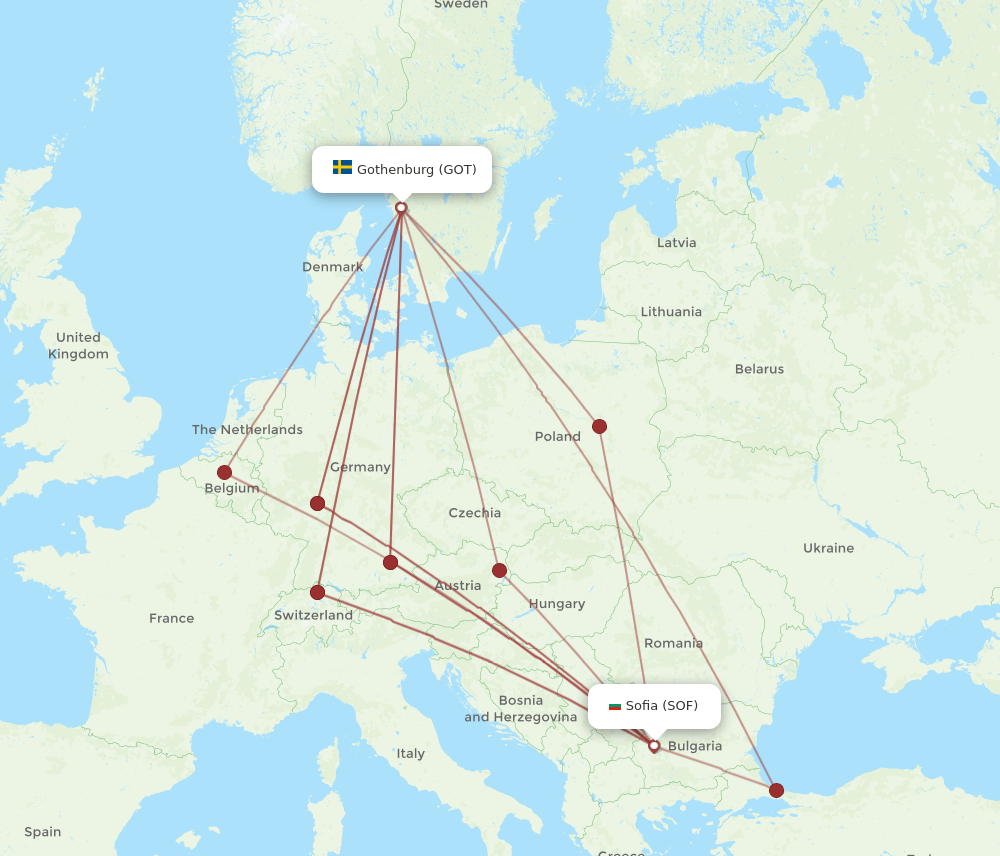 GOT-SOF flight routes