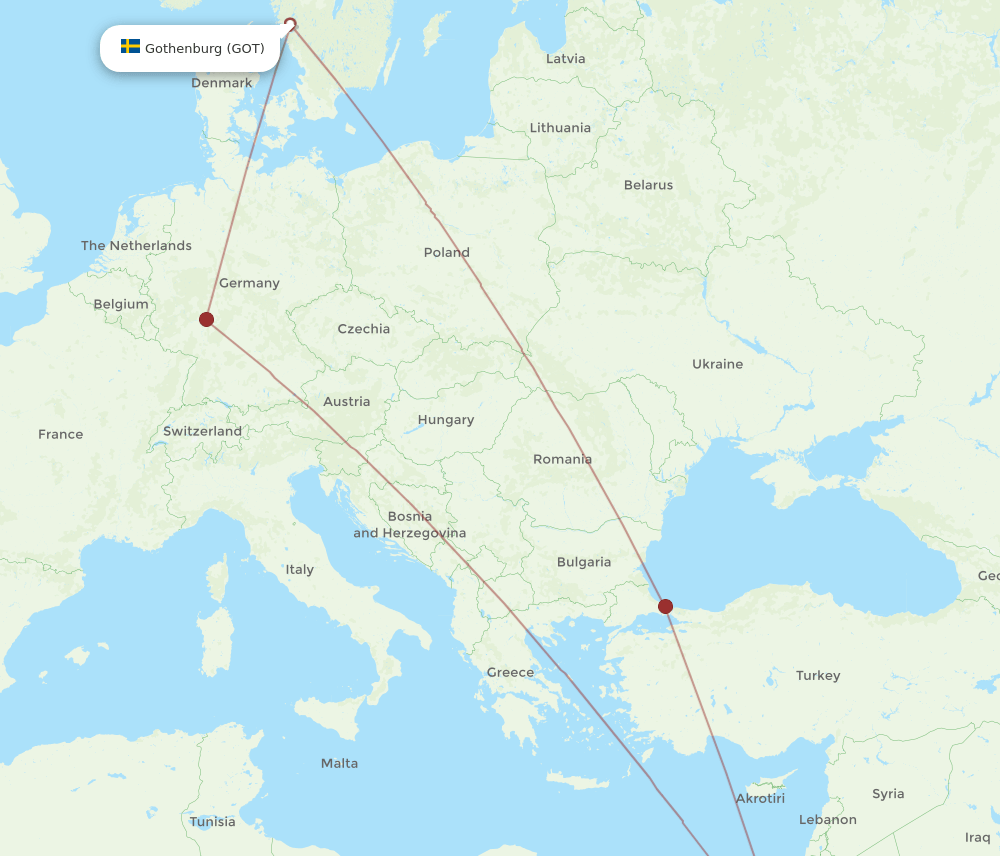 GOT-SSH flight routes