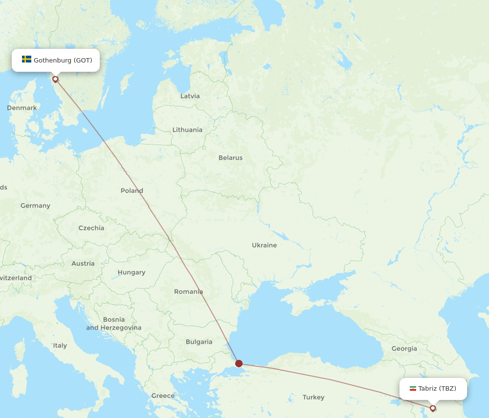 GOT-TBZ flight routes