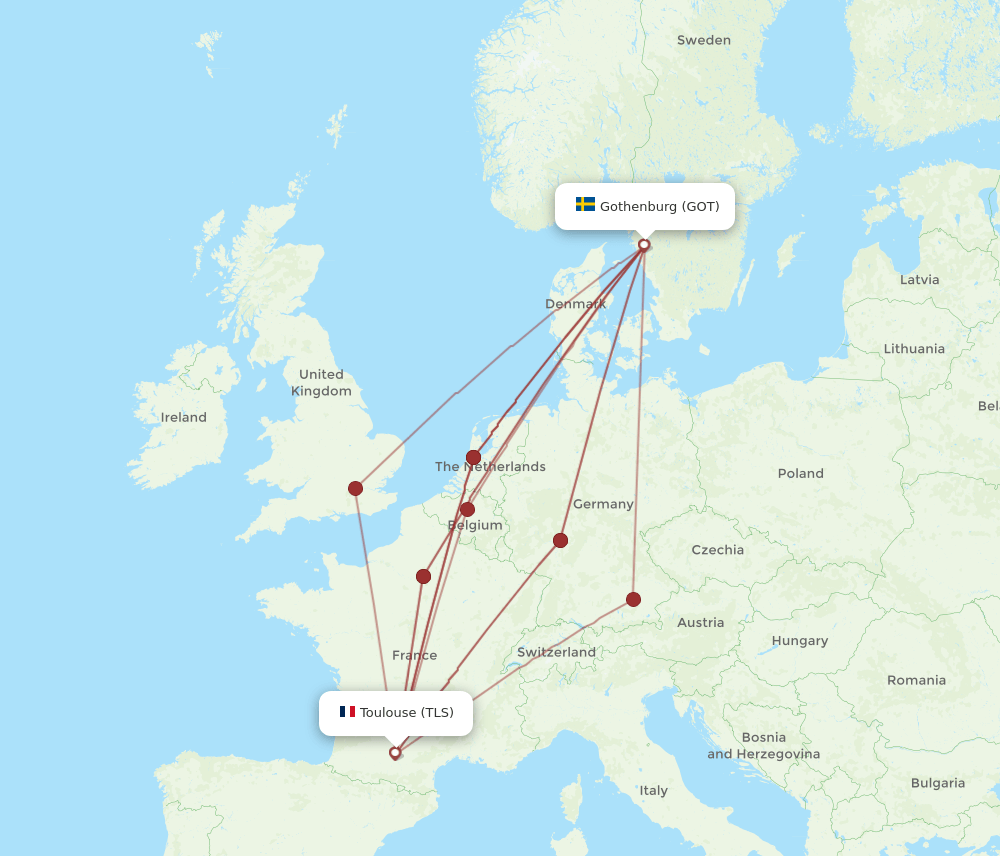 GOT-TLS flight routes