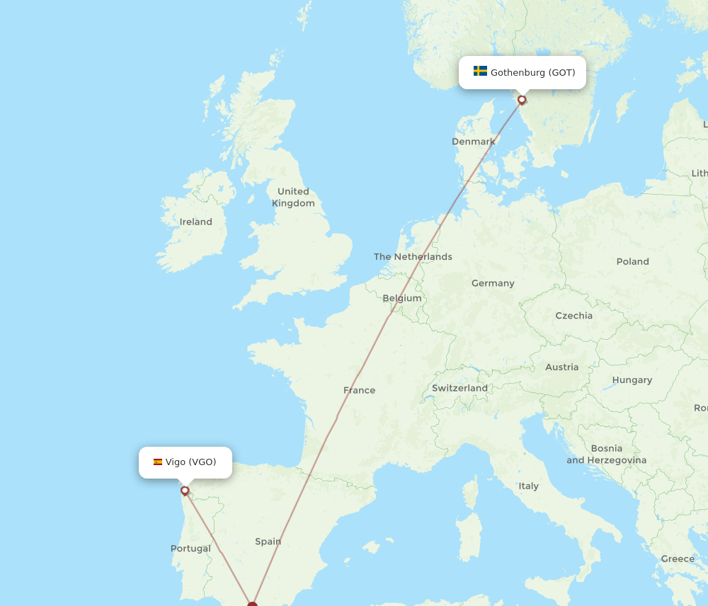 GOT-VGO flight routes