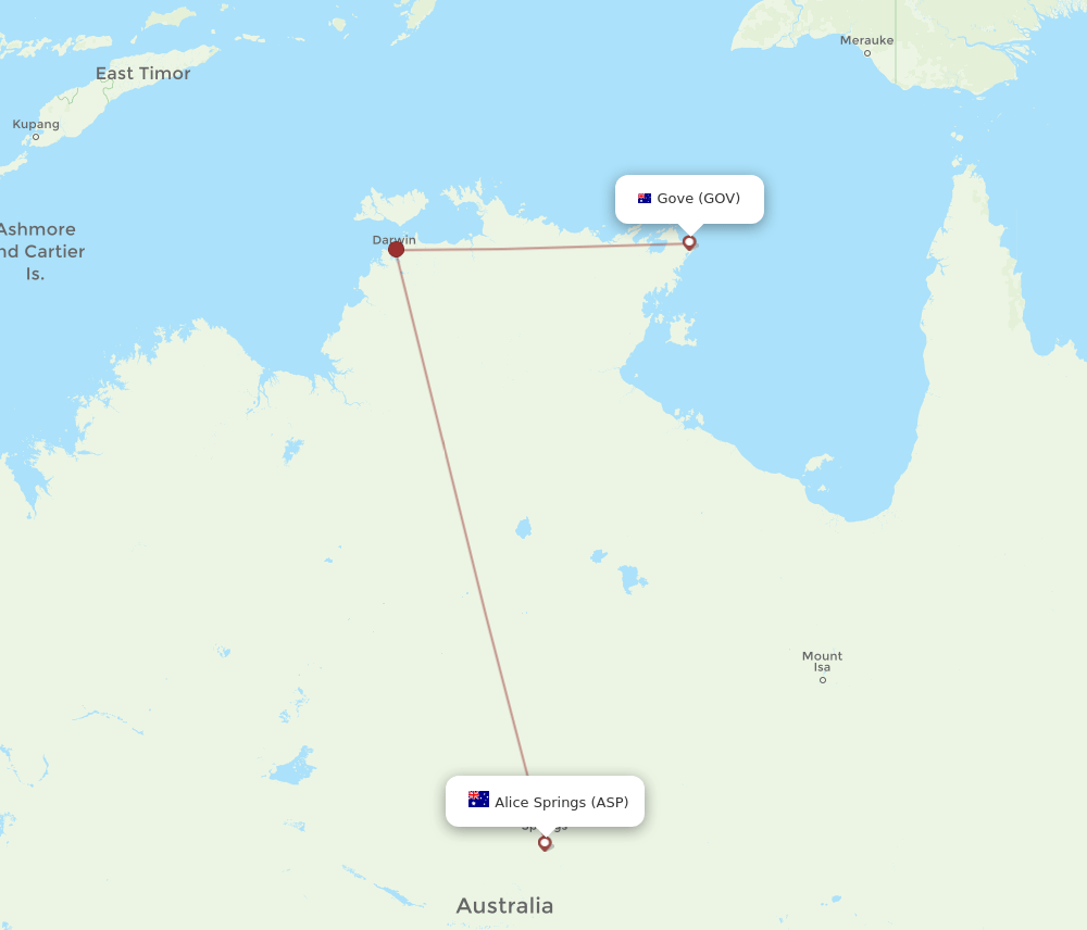 GOV-ASP flight routes